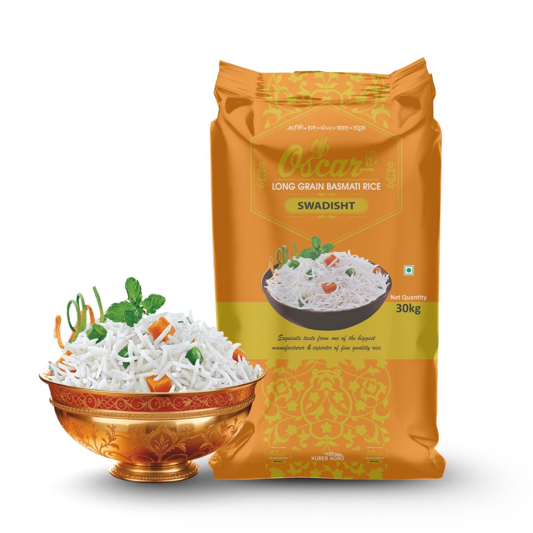 Oscar Swadisht Long Grain Basmati Rice 30 KG - Crafted for Creamy Kheer - Image 3