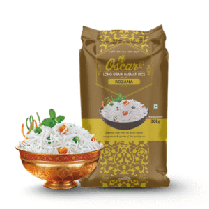 Oscar Rozana Long Grain Basmati Rice - 30 KG: Creamy Texture for Kheer & Desserts