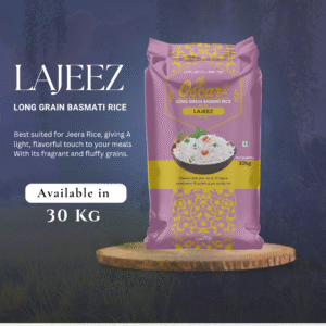 LAJEEZ Basmati Rice 30 KG - Ideal for Everyday Flavorful Meals