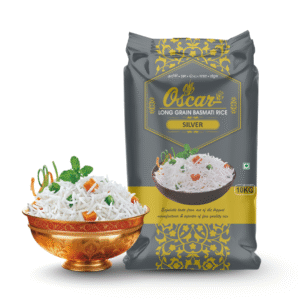 Oscar Silver Long Grain Basmati Rice 10 KG - Gentle & Easy to Digest