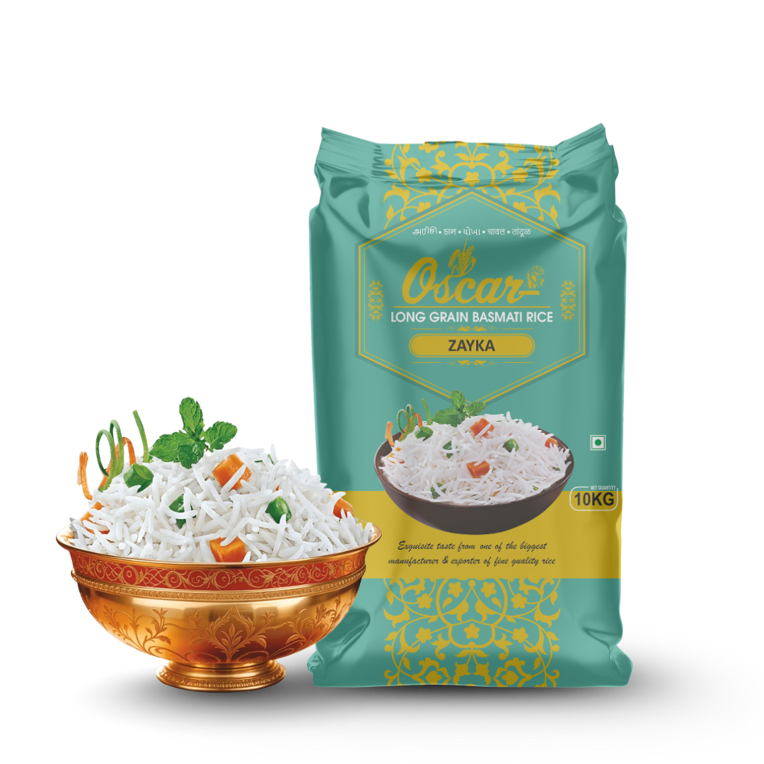 Oscar Zayka Long Grain Basmati Rice - 10 KG - Image 3
