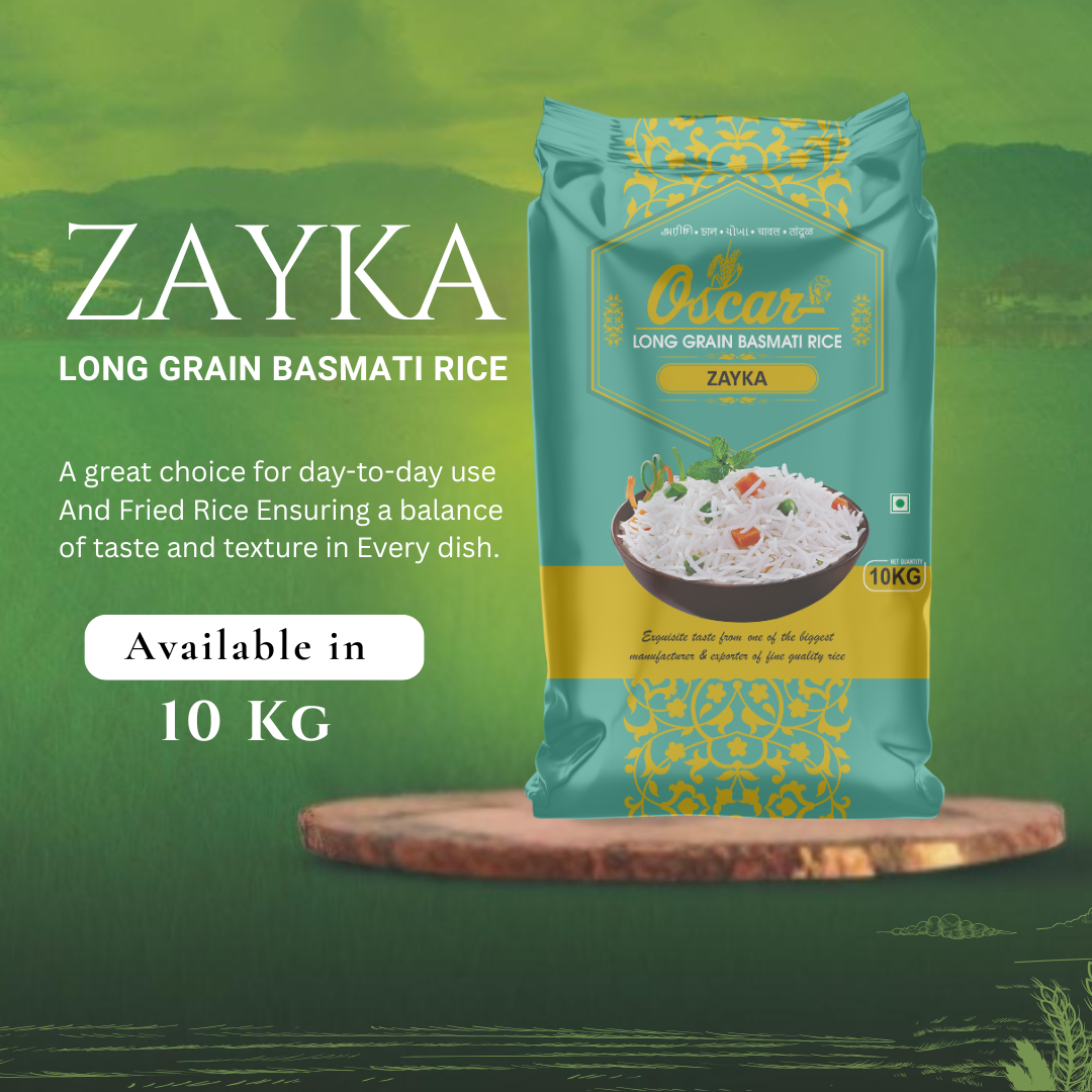 Oscar Zayka Long Grain Basmati Rice - 10 KG