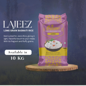 LAJEEZ Long Grain Basmati Rice (10 KG) - Perfect for Fluffy Jeera Rice