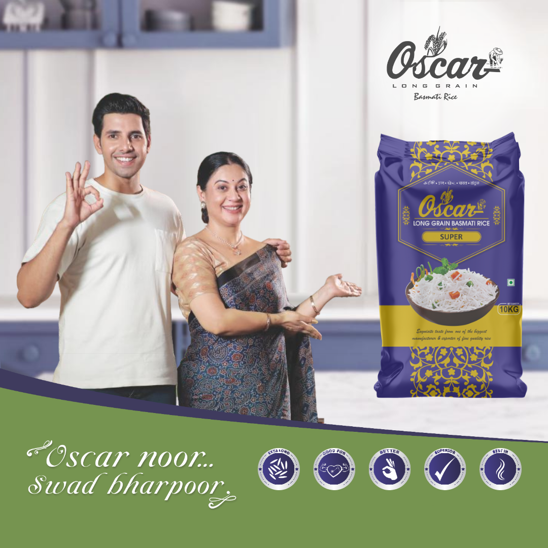 Oscar SUPER Long Grain Basmati Rice - Perfect for Biryani (10 KG) - Image 3