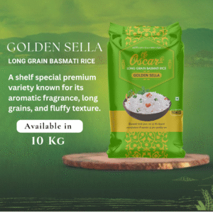 GOLDEN SELLA 10kg LONG GRAIN BASMATI RICE - Shelf Special