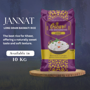 Oscar Jannat Long Grain Basmati Rice 10 KG - The Best for Sweet Kheer