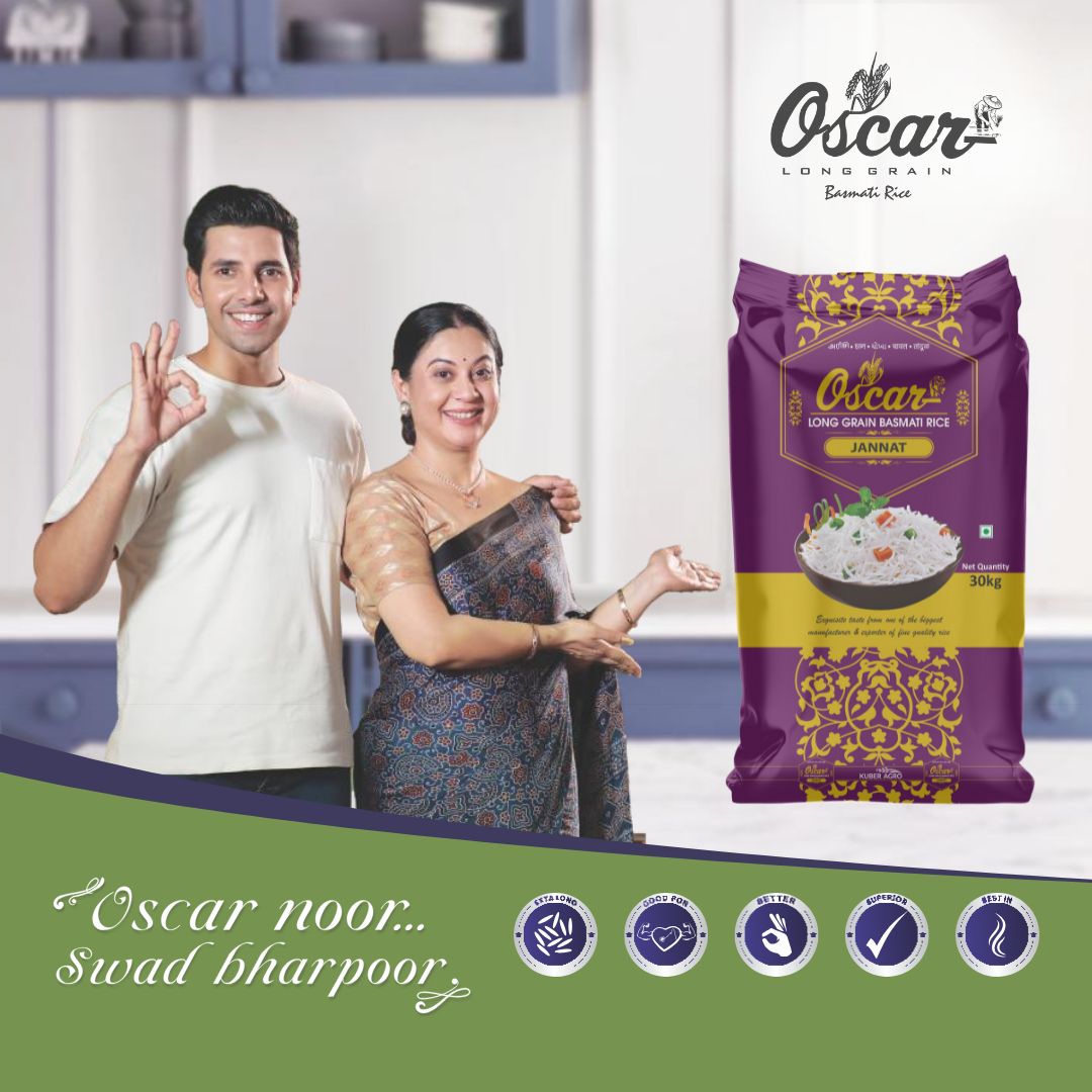 Oscar Jannat Long Grain Basmati Rice 30 KG - Naturally Sweet for Kheer - Image 2