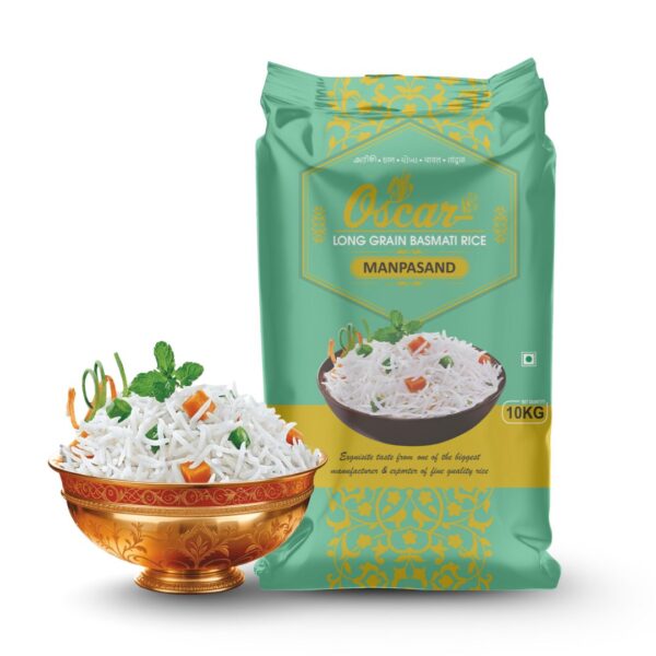 Manpasand Rice MANPASAND LONG GRAIN BASMATI RICE - 10KG - fluffy, separate, and non ...