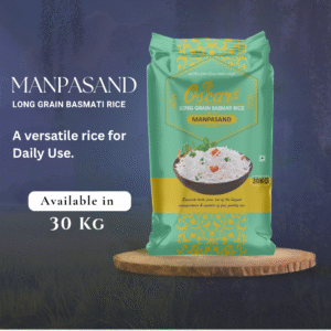 MANPASAND 30kg LONG GRAIN BASMATI RICE - The Versatile Daily Choice