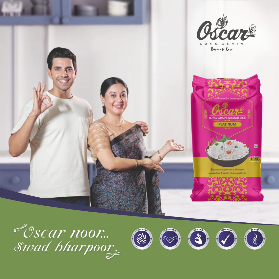 Oscar Platinum Long Grain Basmati Rice 10 KG - Perfect for Everyday Meals - Image 2