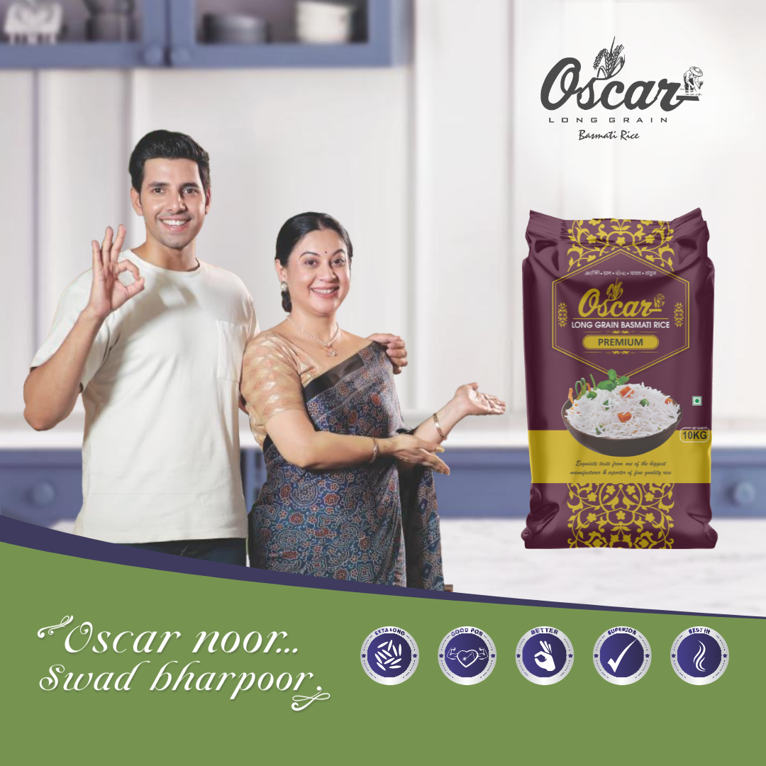 Oscar PREMIUM Basmati Rice | 10 KG Family Pack | Long Grain & Aromatic - Image 2