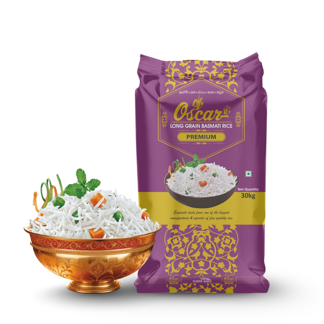 REMIUM Quality Long Grain Basmati Rice - 30 KG Bag - Ideal for Daily Use - Image 2