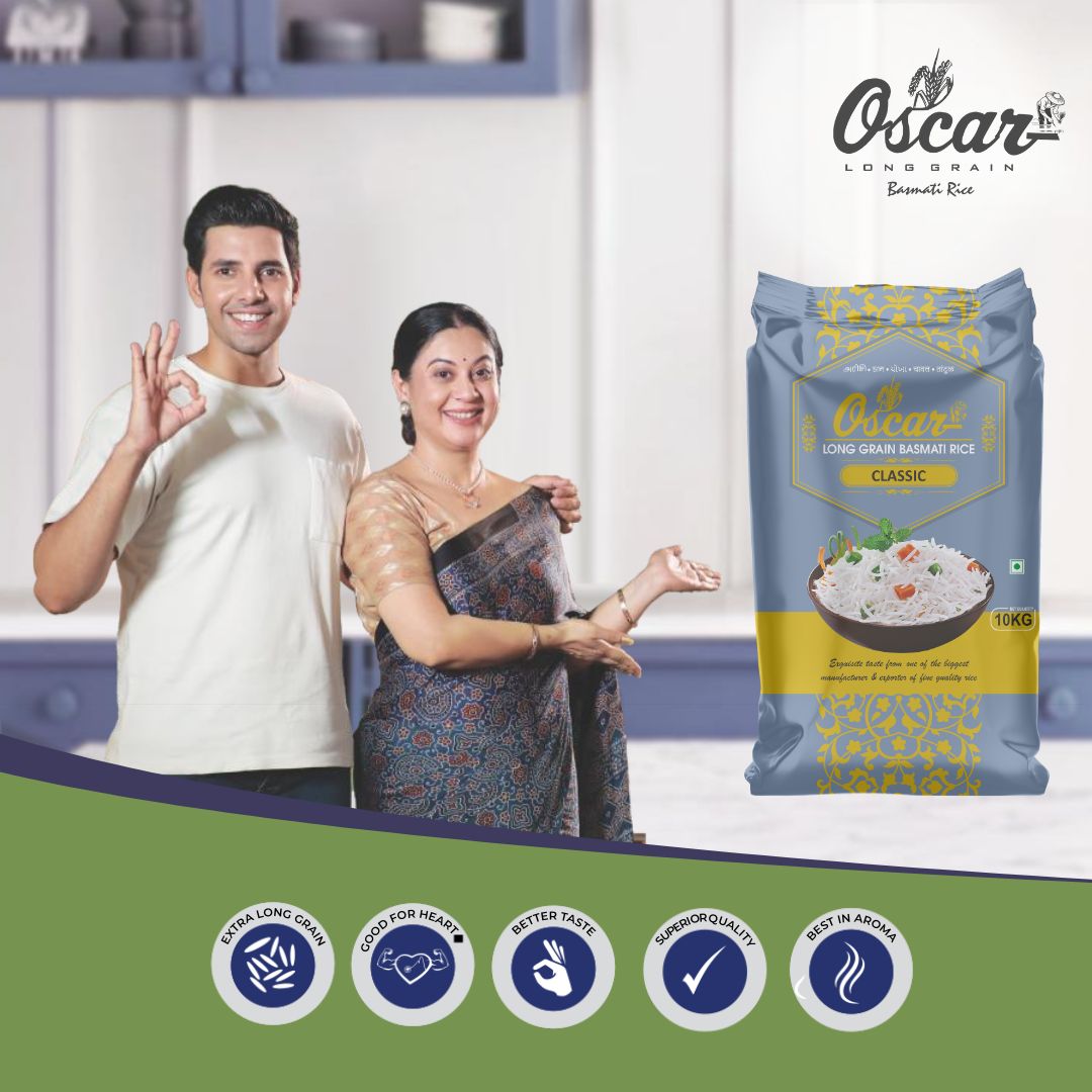 Oscar Classic Long Grain Basmati Rice 10 KG - The Everyday Staple - Image 3