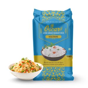 Oscar Solitaire Long Grain Basmati Rice - 10 KG
