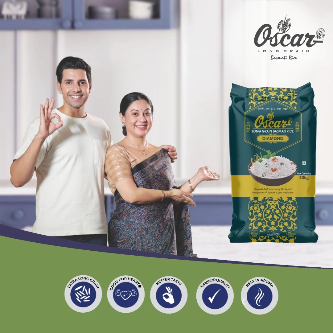Oscar Diamond Long Grain Basmati Rice - Bulk 30 KG Bag - Image 3