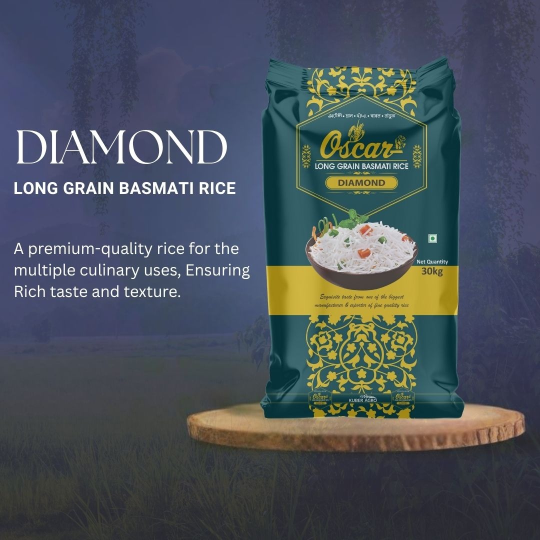 Oscar Diamond Long Grain Basmati Rice - Bulk 30 KG Bag - Image 2