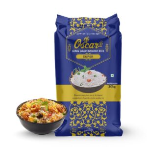 Oscar SUPER Long Grain Basmati Rice (30 KG) - Perfect for Biryani & Pulao