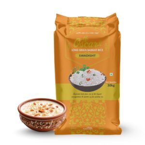 Oscar Swadisht Long Grain Basmati Rice 30 KG - Crafted for Creamy Kheer